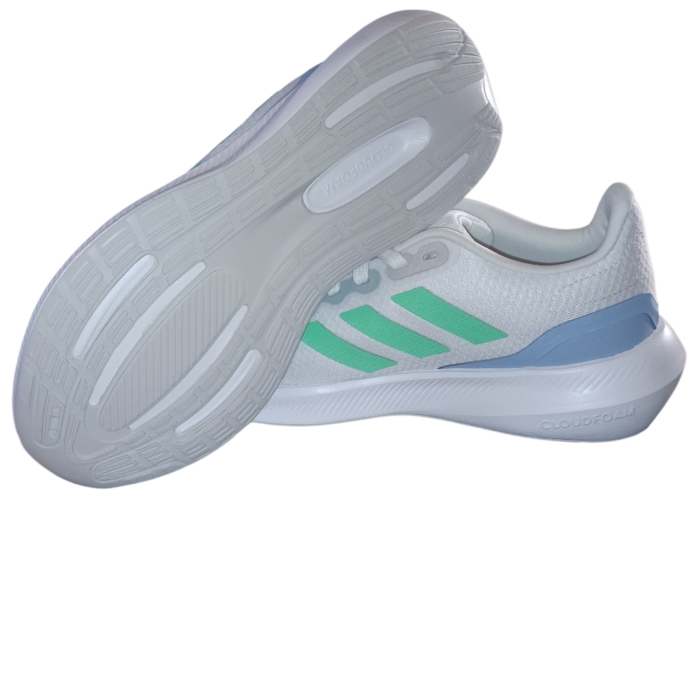 Adidas Runfalcon  Women's White and Mint Running  Sneakers - Picture 3 of 4